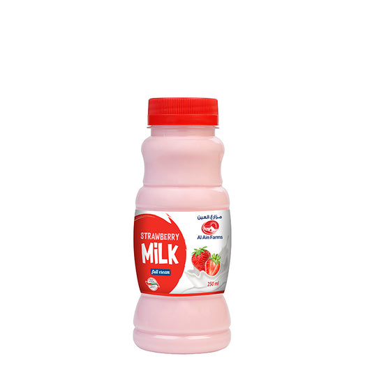Al Ain Farms Strawberry Full Cream Milk, 250ml