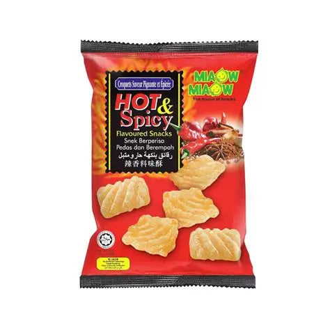 Miaow Miaow Hot And Spicy Flavoured Snacks 50 g