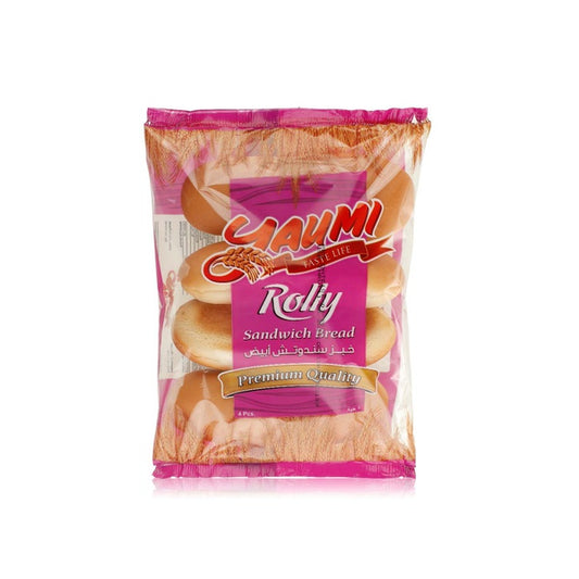 Yaumi Rolly Plain Sandwich Bread, 4x70g