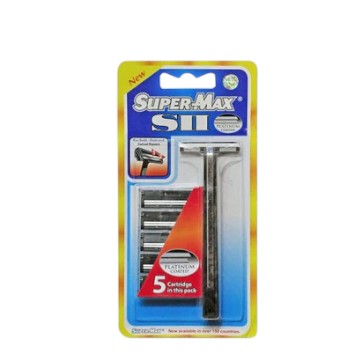 SuperMax SII Razor with 5 Cartridges 1 Set