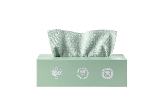 Microfiber Towel Box Set - Pistachio, 20x20cm, 20 Pieces