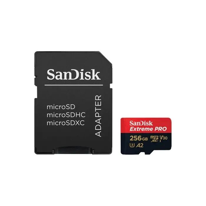 Sandisk 256GB Extreme Pro Microsd UHS-i Card With Adapter Memory Card