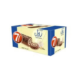 7Days Mini Vanilla Swiss Roll, 12x20g