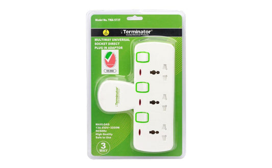 Terminator Multiway Universal Socket Direct Plug in Adaptor