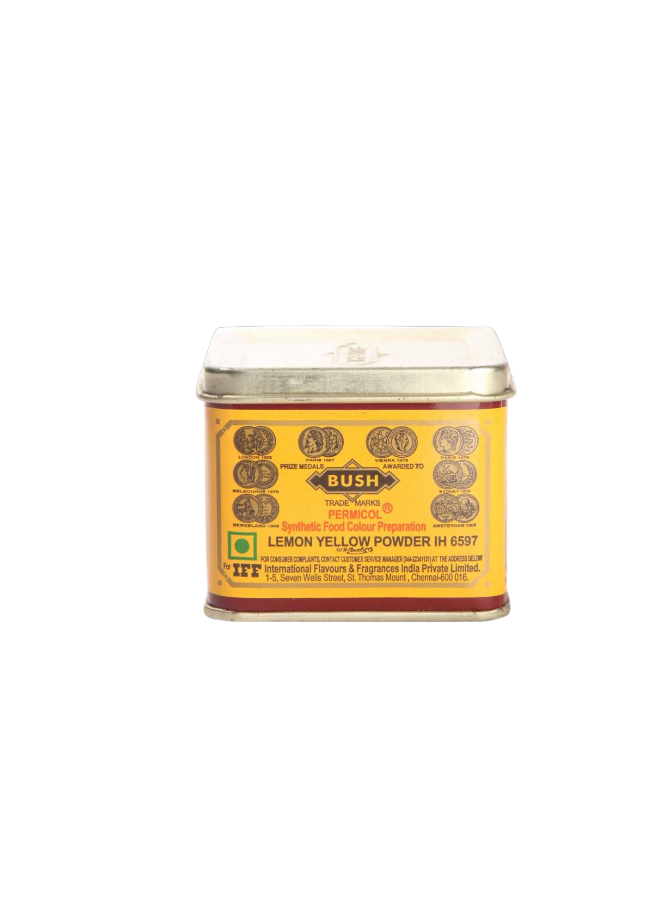 BUSH LEMON YELLOW FOOD COLOUR 100 GM