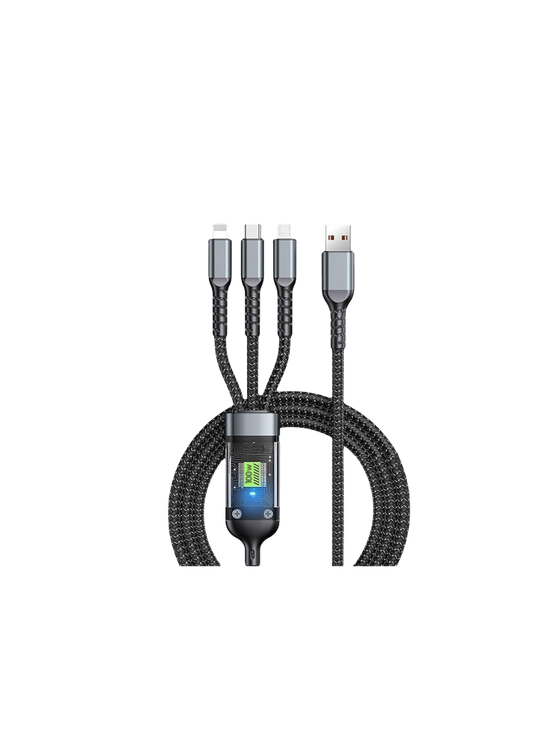 3 In 1 Cable Type-C To M+L+C Fast Charger