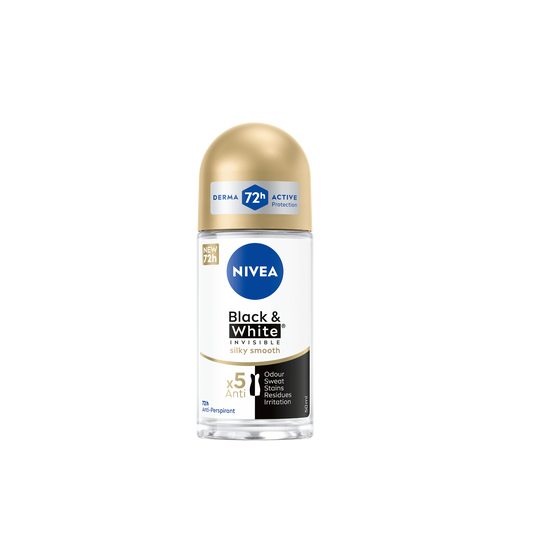 Nivea Deo Roll On Black & White Silky Smooth 50 ml