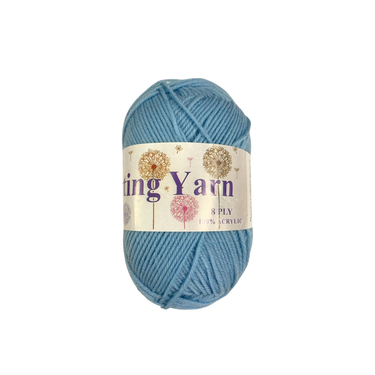 خيوط صوف زرقاء للحياكة والكروشيه، قطعة واحدة