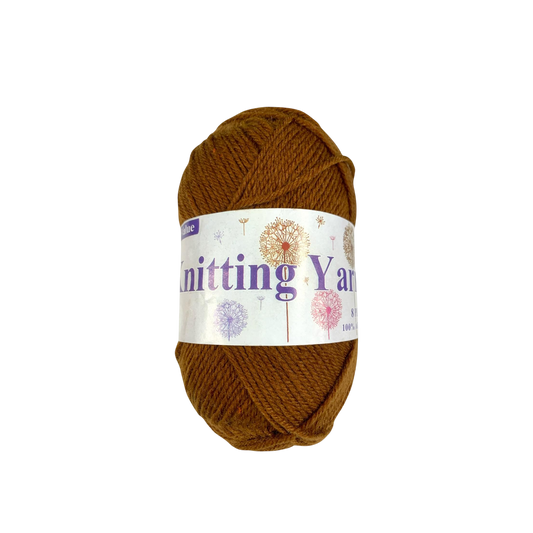 خيوط حياكة بنية اللون، قطعة واحدة