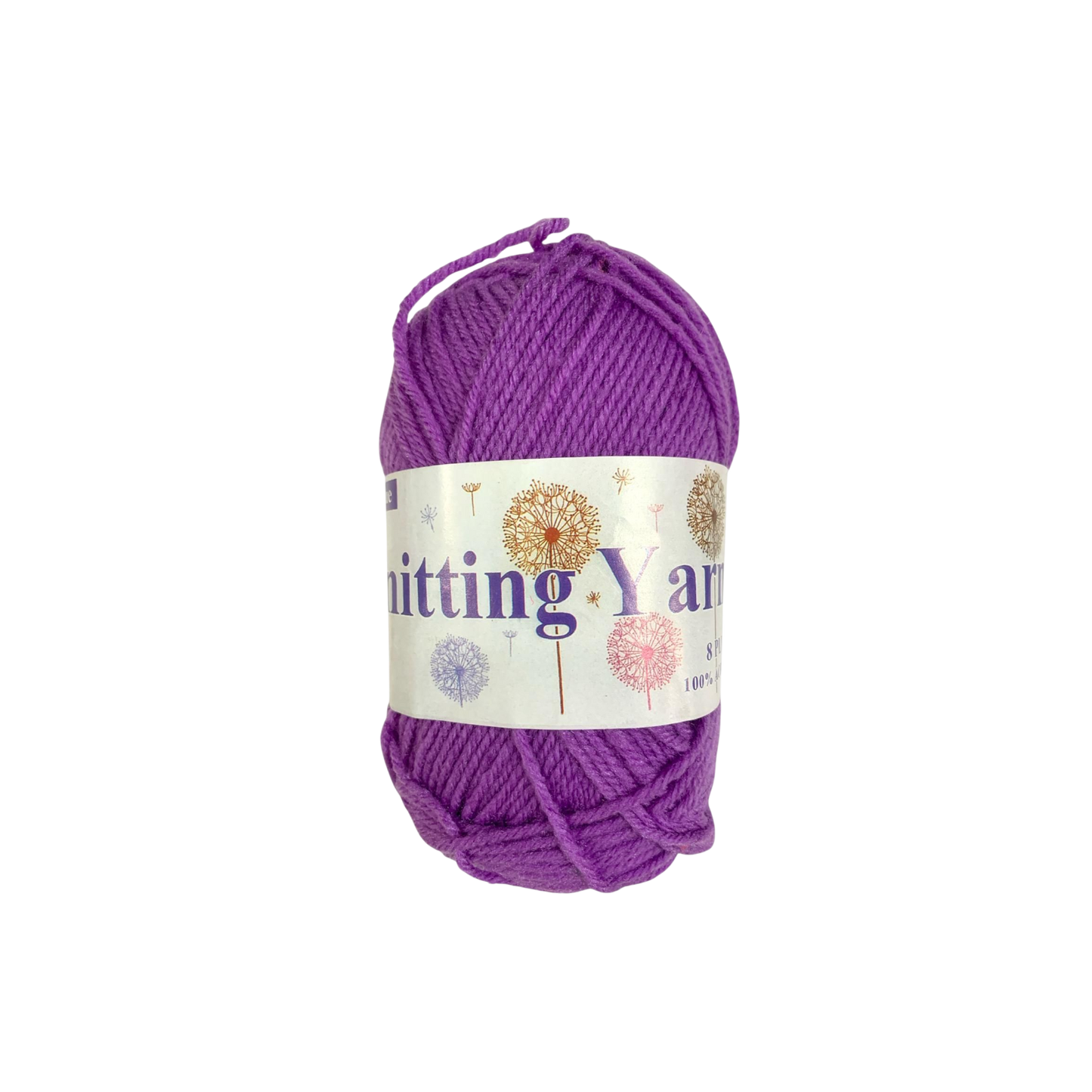 خيوط صوفية أرجوانية للحياكة، قطعة واحدة