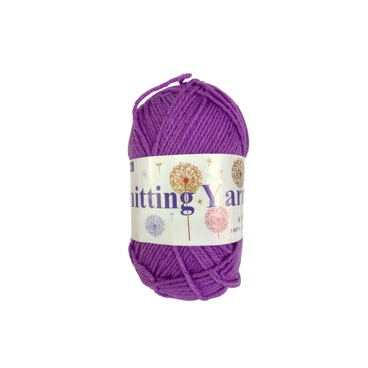 خيوط صوفية أرجوانية للحياكة، قطعة واحدة