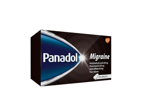 Panadol Migraine Relief Tablets, 24 Pieces