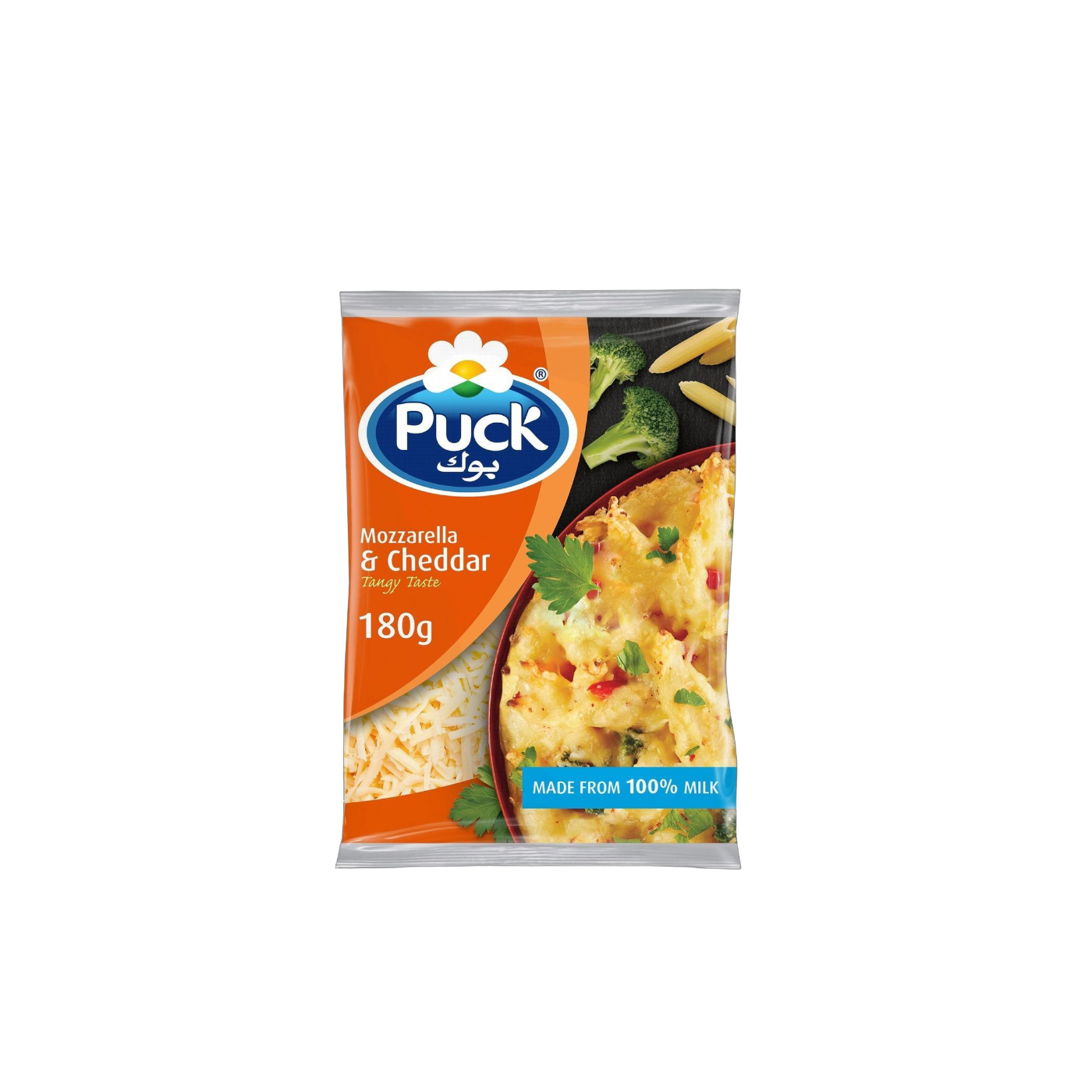 Puck Shredded Mozzarella & Cheddar Chese 180 g