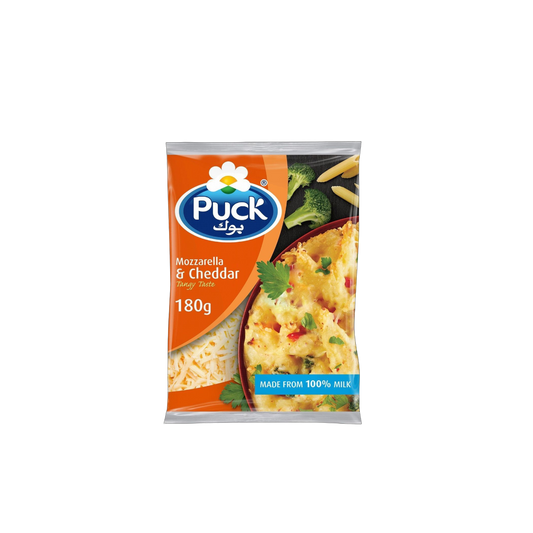 Puck Shredded Mozzarella & Cheddar Chese 180 g