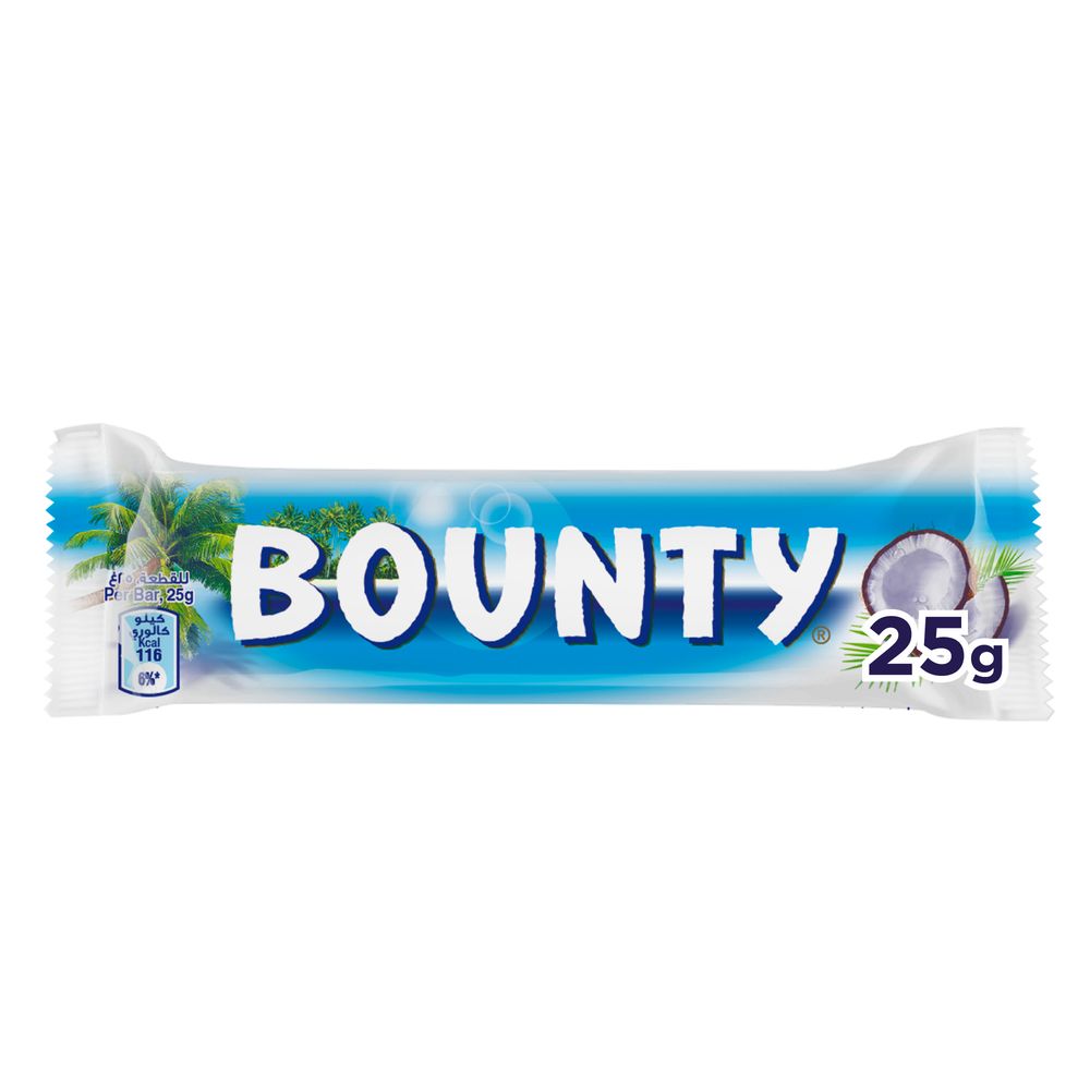 Bounty Coconut Milk Chocolate Bar, 25g