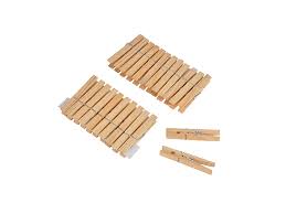 Wooden Cloth Pegs, 24 Pieces