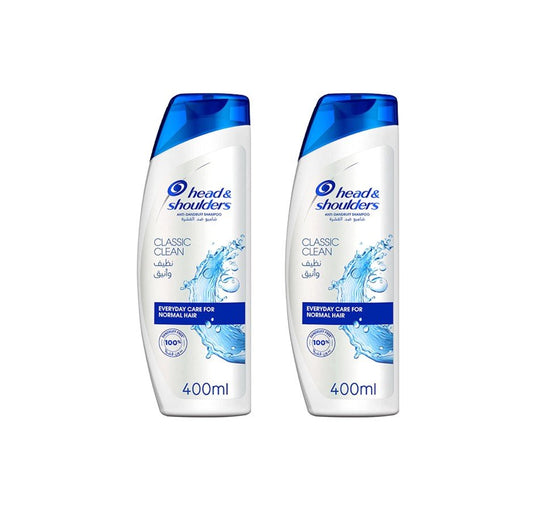 Head & Shoulders Classic Clean Shampoo, 2x400ml