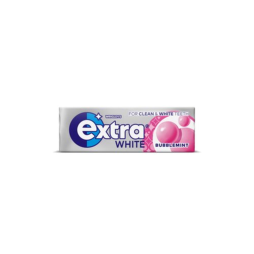 Wrigley's Extra White Chewing Gum, 10 Pieces