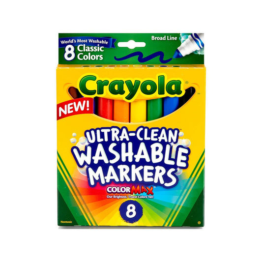 Crayola Washable Markers Assorted Colors, 8Colors