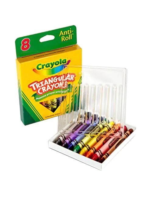 Crayola Triangular Crayons, 8Colors