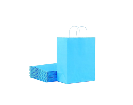 Mini Gift Bag - Light Blue, 12 Pieces