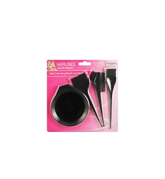 مجموعة صبغ الشعر / مجموعة تلوين الشعر الأسود، 4 قطع