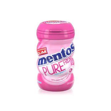 علكة مينتوس بيور فريش خالية من السكر بنكهة الفقاعات المنعشة، 50 قطعة