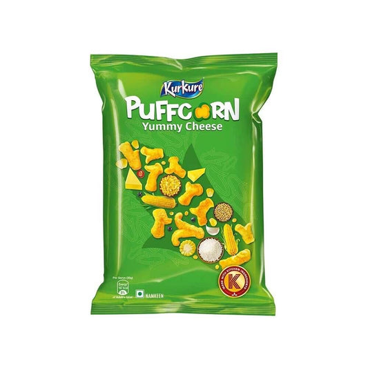 Kurkure Yummy Cheese Puffcorn Namkeen Chips, 50g