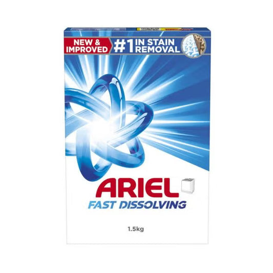 Ariel Top Load Fast Dissolving Laundry Detergent Powder, 2.5kg