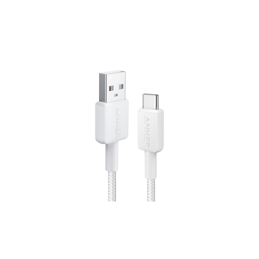 Anker 322 USB-A To USB-C Cable - White, 0.9m/3ft