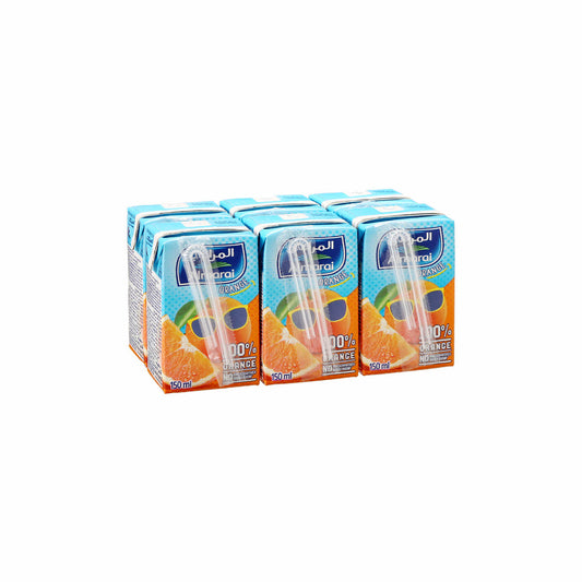 Almarai UHT 100% Orange Mixed Fruit Juice Tetra Pack, 6x140ml
