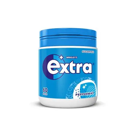 Wrigley's Extra Peppermint Gum Biggie Bottle, 84g