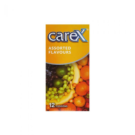 Carex Assorted Flavors Condoms, 12 Condoms