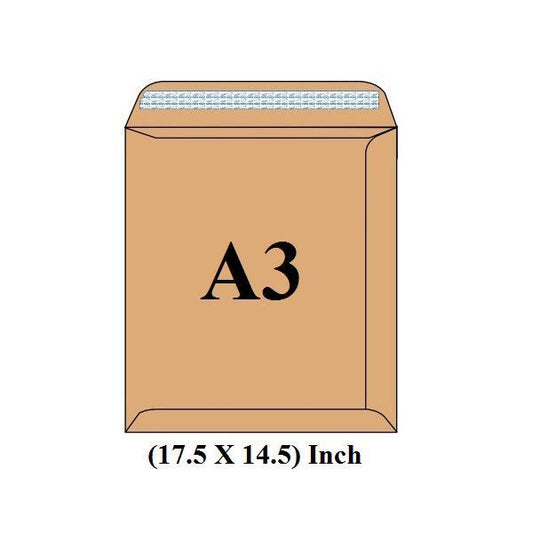 A3 Manila Brown Envelope - Brown, 17.5"X14.5"