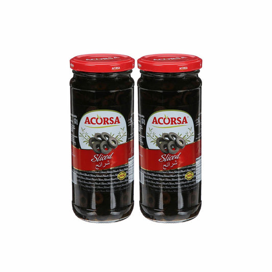 Acorsa Black Olive Sliced, 2x470g