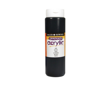 Acrylic Color - Black, 500ml