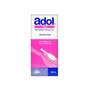 Julphar Adol Syrup Paracetamol 120Mg-5Ml Alcohol Free, 100ml