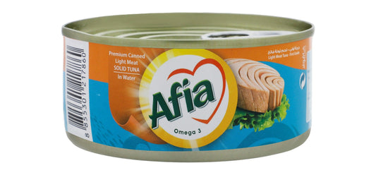 Afia Light Meat Solid Tuna in Water, 160g