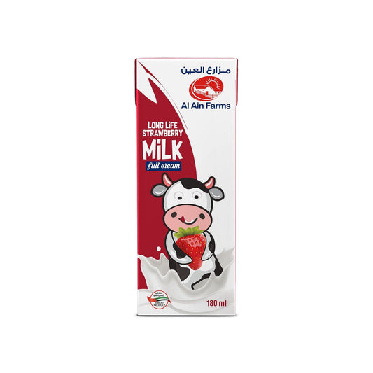 Al Ain Long Life Strawbery Flavoured Milk 180Ml