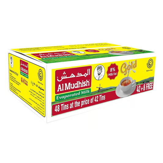 Al Mudhish Evaporated Milk, 48x170g