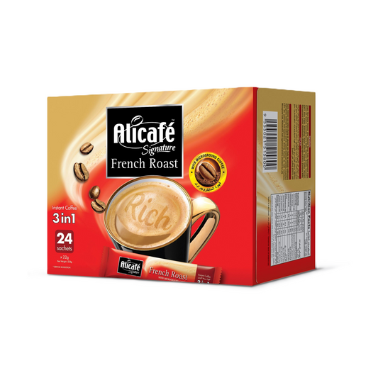 Alicafe Signature French Roast 3-in-1 Instant Coffee, 24x22g