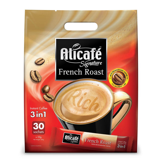 Alicafe Signature French Roast 3-in-1 Instant Coffee, 30x22g