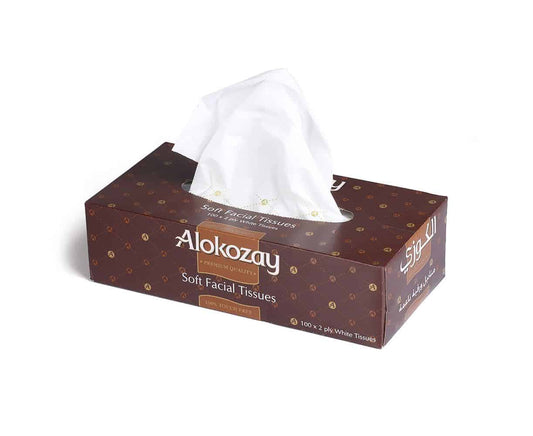 Alokozay 2 Ply Soft Facial Tissue, 150 Sheets