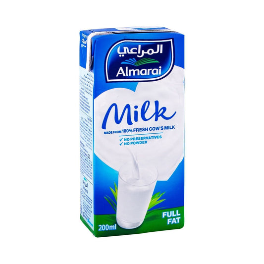 Almarai Uht Full Fat Milk with Vitamins, 200ml