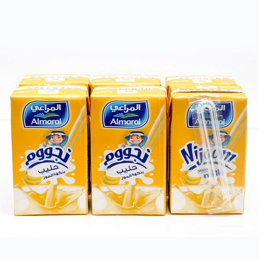Almarai Uht Nijoom Banana Milk, 6x150ml