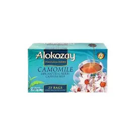 Alokozay Camomile Tea - 25 Tea Bags in Individual Foil Wrapped Envelopes