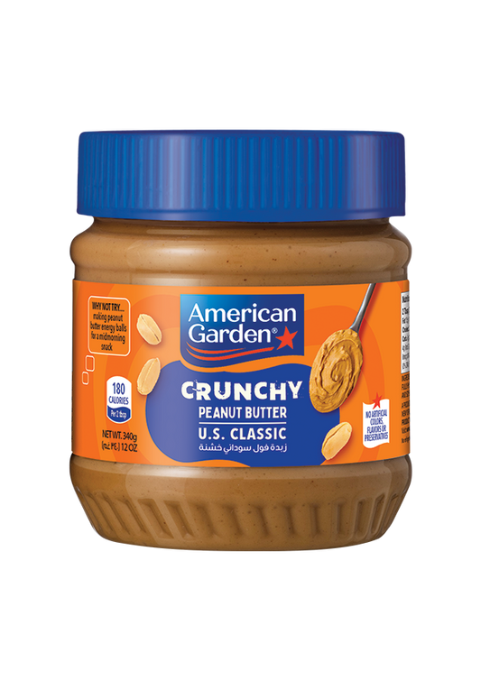 American Garden Chunky Peanut Butter, Vegan, Gluten Free, 340g