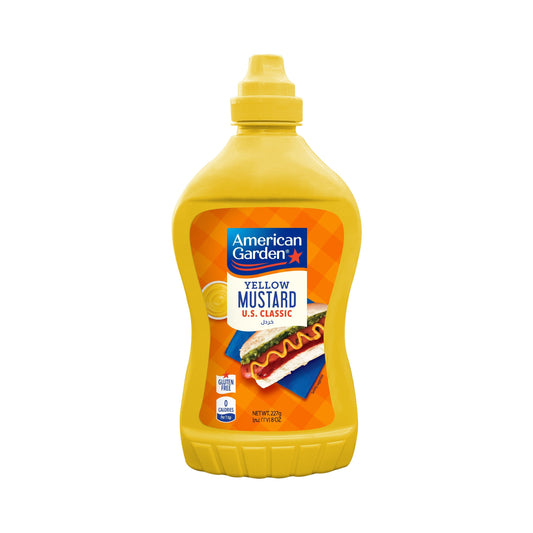 American Garden U.S. Mustard Original, Gluten-Free, Vegan, 227g