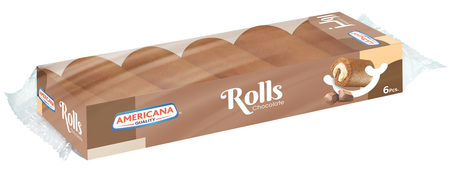 Americana Chocolate Mini Cake Rolls, 6 Pieces, 120g