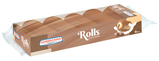 Americana Chocolate Mini Cake Rolls, 6 Pieces, 120g